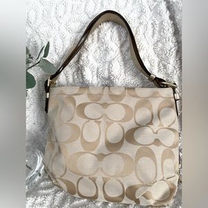 Coach shoulder, convertible cross-body